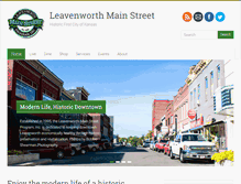 Tablet Screenshot of leavenworthmainstreet.com